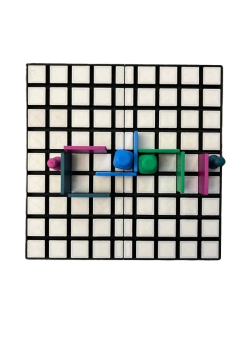 3D Brothers Quoridor Maze Corridor Table Game Chase and Intercept Corridor Strategy (With Built-In Box)  - Image 2