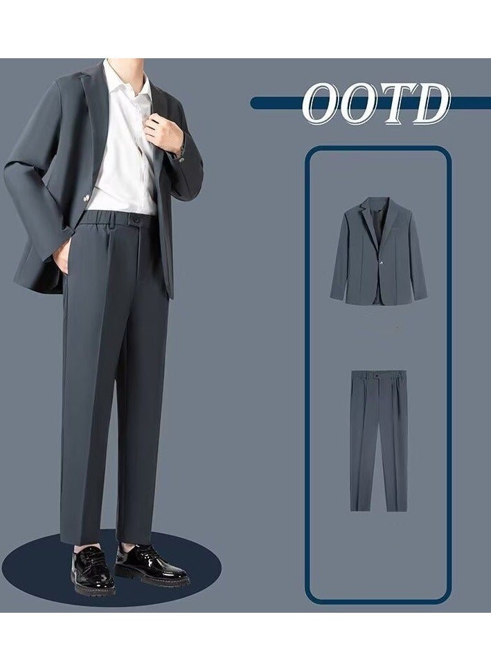 KUYING New Handsome Loose Suit Two-Piece Set  - Image 1