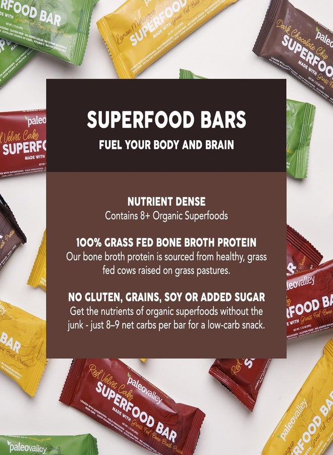 Paleovalley Superfood Bars – Dark Chocolate Chip– 12 Pack – 9g Protein per Bar – Gluten-Free, Grain-Free, Paleo, Non-GMO – On-the-Go Snack - Image 4