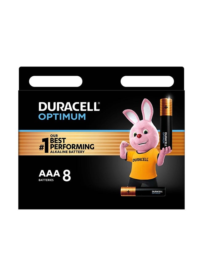 Duracell Optimum AAA Batteries 8 Count Pack