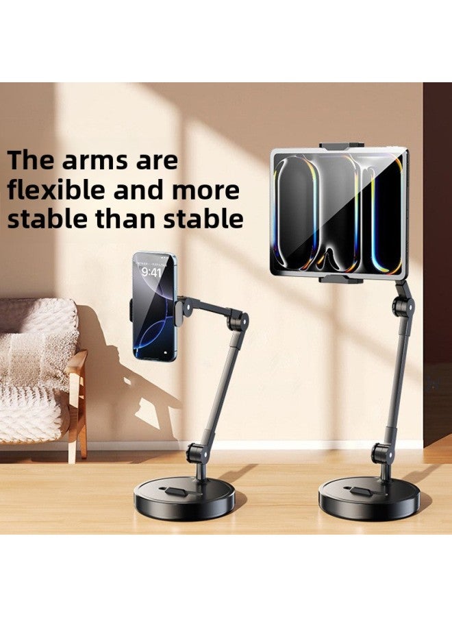 Mobile Phone Stand For Overhead Shooting Special Stand Desktop Live Shooting Food Recording Video Learning Network Class Unpacking Vlog Stand-Color:[tablet Clip + Bluetooth Remote Control] Oversized BaseSuper Stable Load-bearing720°AdjustableUniversal For Live Broadcast/video/overhead Shooting  - Image 3