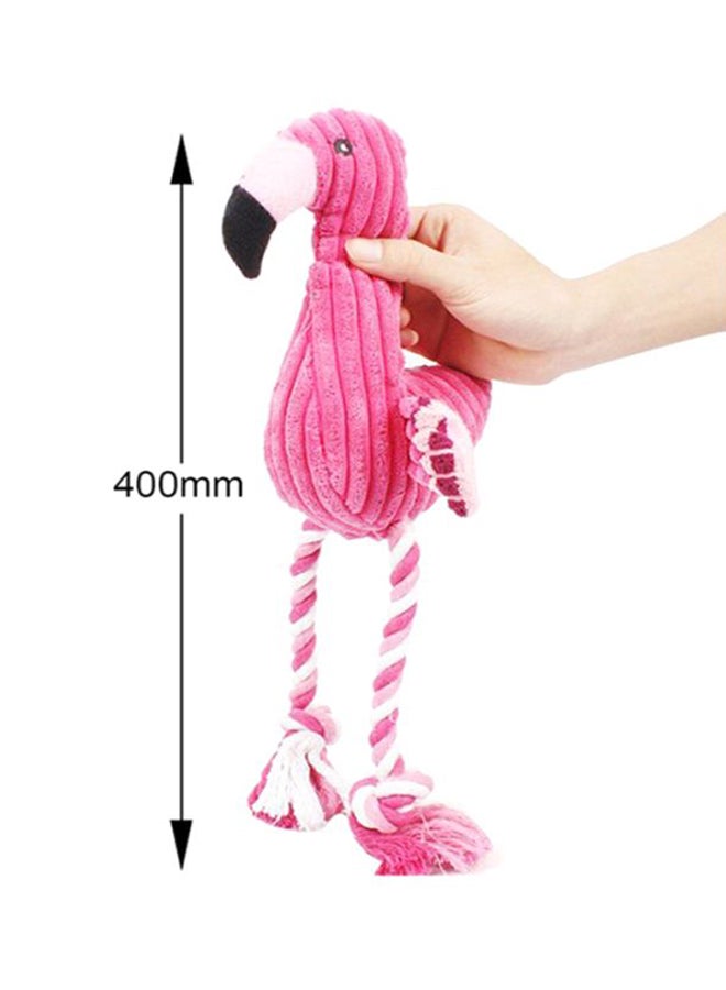 OUTAD Flamingo Shaped Squeaker Grinding Teeth Doll Pink 40x3x15cm - Image 5