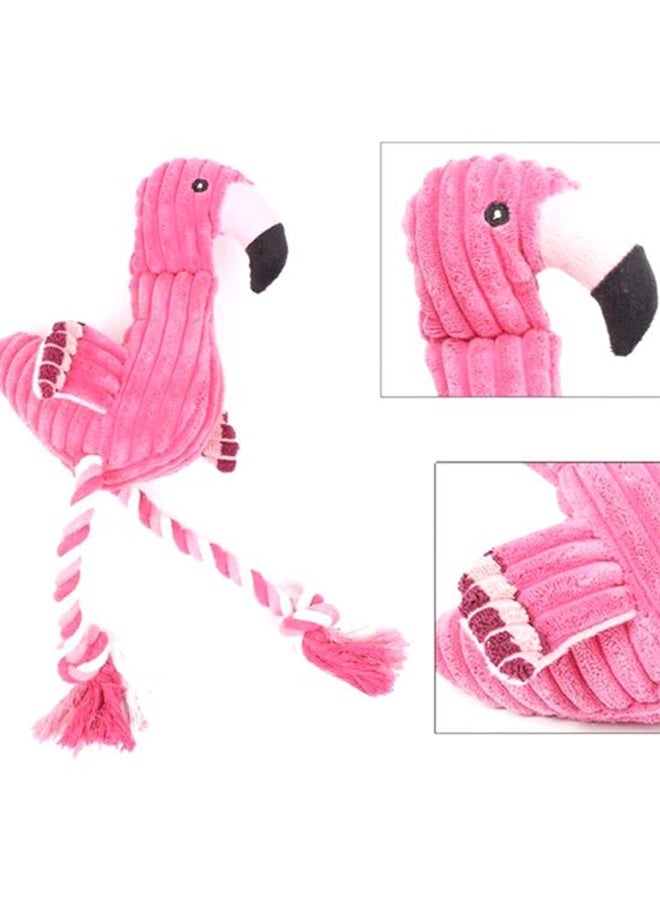 OUTAD Flamingo Shaped Squeaker Grinding Teeth Doll Pink 40x3x15cm - Image 3