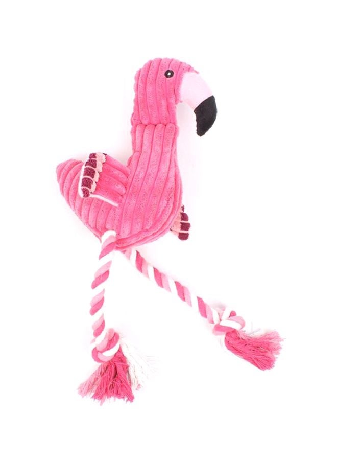 OUTAD Flamingo Shaped Squeaker Grinding Teeth Doll Pink 40x3x15cm - Image 4