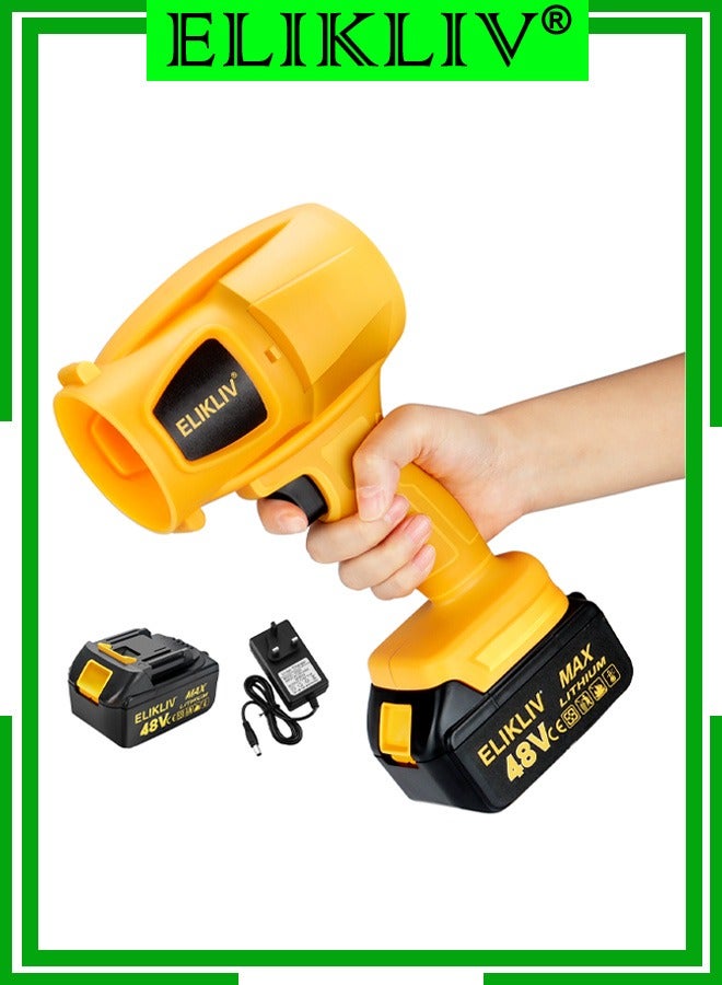 ELIKLIVMini Jet Dry Blower Turbofan Jet Fan, Handheld Brushless Air Blower, Cordless Electric Air Duster 240 MPH High Speed Fan for Cleaning Camping Outdoor - Image 1