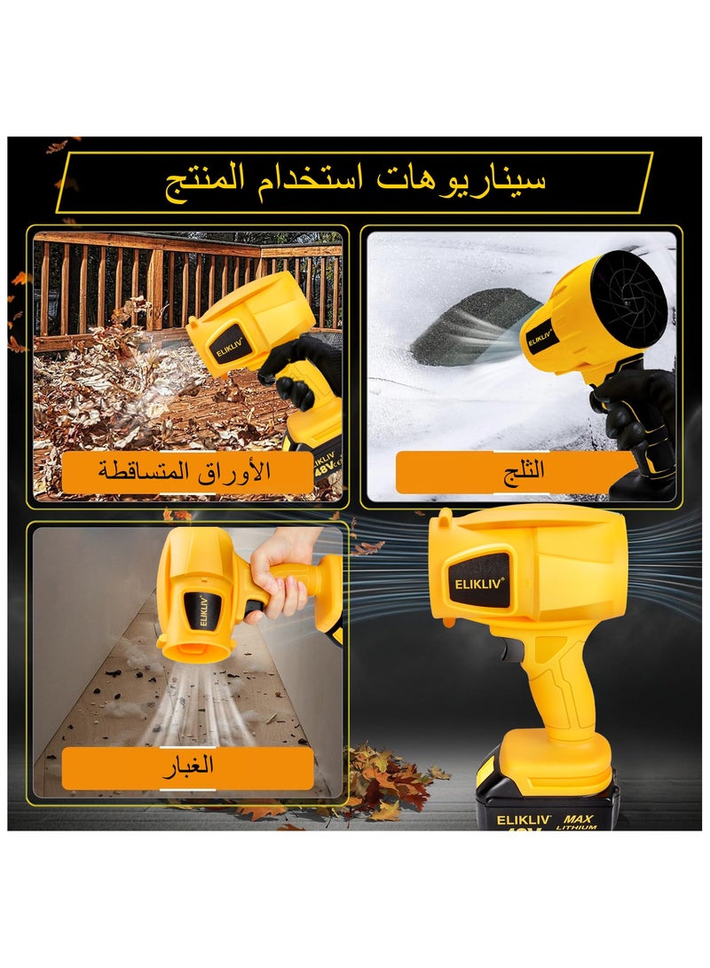 ELIKLIVMini Jet Dry Blower Turbofan Jet Fan, Handheld Brushless Air Blower, Cordless Electric Air Duster 240 MPH High Speed Fan for Cleaning Camping Outdoor - Image 3