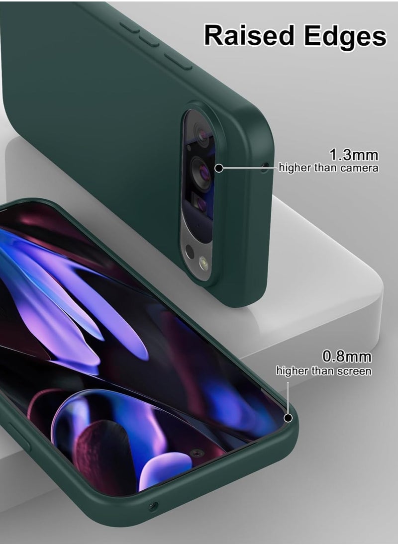 Houmt Google Pixel 9 Pro XL Case Cover Liquid Silicone Anti-Fingerprint Shockproof Protective Case Anti-Scratch Anti-Drop Slim Cover for Pixel 9 Pro XL  - Image 3