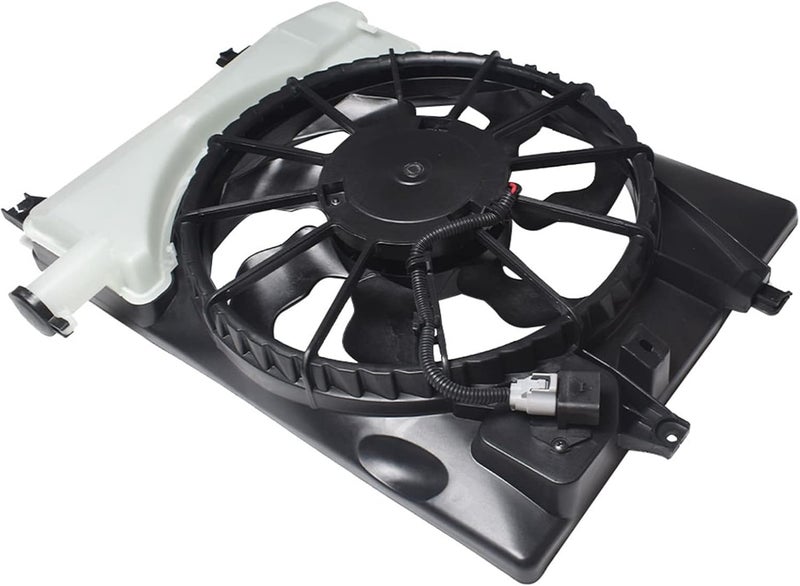 SEBLAFF Automotive Radiator Condenser Cooling Fan Assembly for 2014-2016 Elantra and 2015-2016 Forte - Image 3