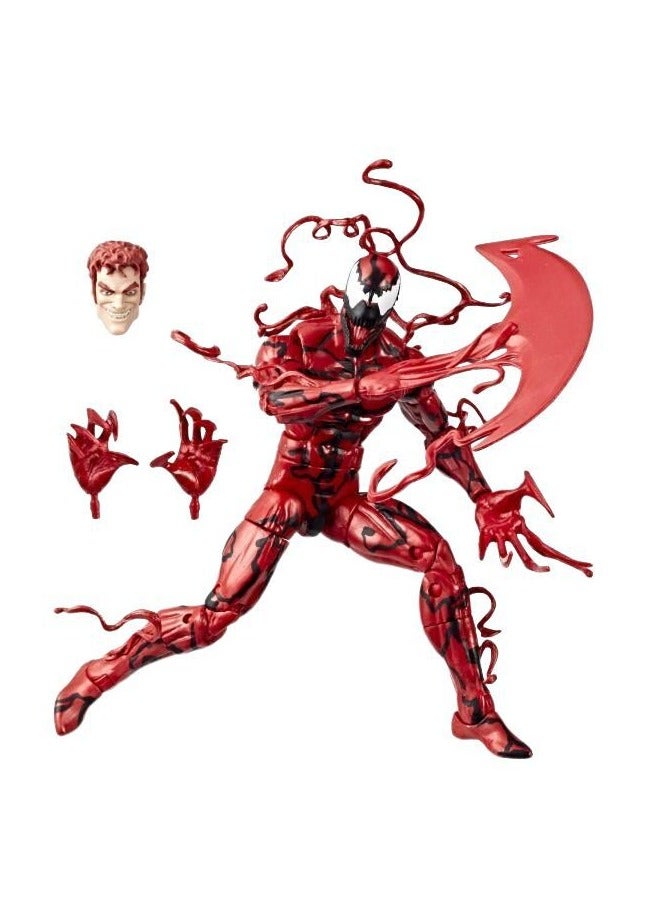 general Marvel movie Spider-Man venom slaughter figure real head carving joint moving model ornament box is suitable for fans and friends (17cm) - Image 1