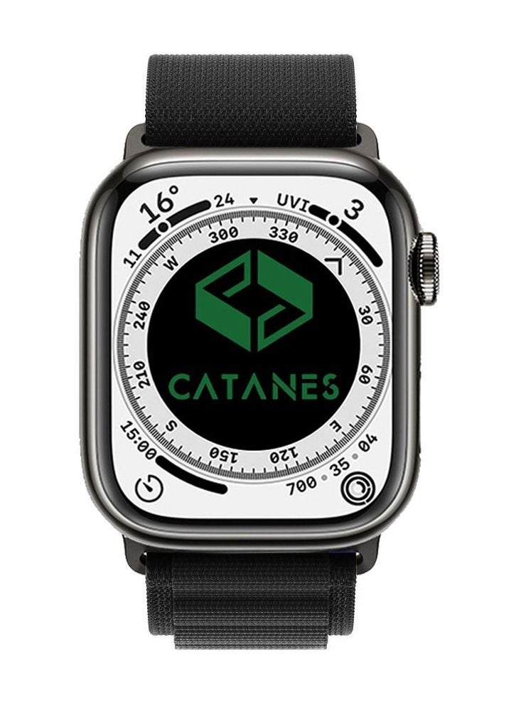 CATANES - Alpine Loop Compatible with Apple Watch Band 38mm, Nylon Wristband,Black - Image 1