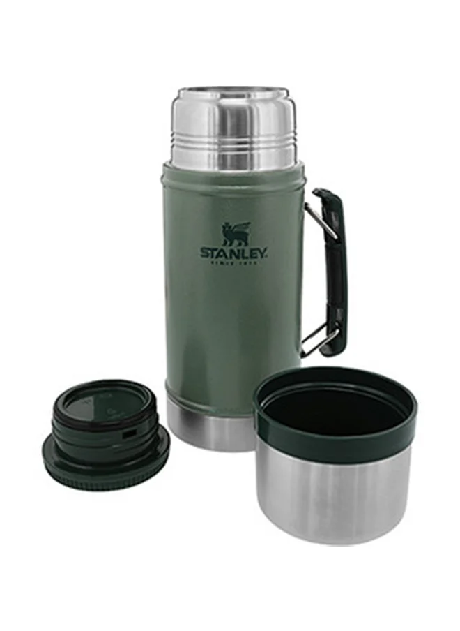ستانلي Stanley Classic Legendary Food Jar 0.94L / 1QT Hammertone Green â€“ BPA FREE Stainless Steel Food Thermos | Hot for 20 Hours | Leakproof Lid Doubles as Cup | Dishwasher Safe | Lifetime Warranty