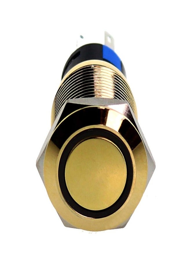 RDR 1 PCS of STANLESS Still Metal Push Button Switch (16MM_White_Latching, 16MM) - Image 1