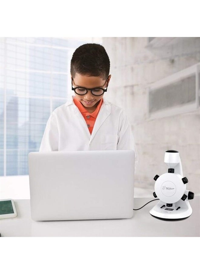 HamiltonBuhl SCT18 Scout Digital STEM Microscope with Six Magnification Lenses, CMOS Sensor, Max. Still-Image Resolution 1600x1200 Pixels (UXGA), Max. Video Resolution 640x480 Pixels (VGA)  - Image 4