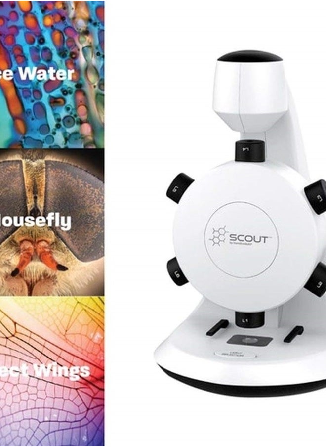 HamiltonBuhl SCT18 Scout Digital STEM Microscope with Six Magnification Lenses, CMOS Sensor, Max. Still-Image Resolution 1600x1200 Pixels (UXGA), Max. Video Resolution 640x480 Pixels (VGA)  - Image 3