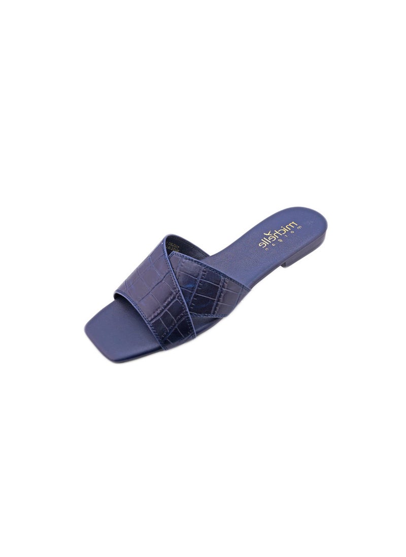 Michelle Morgan Casual Ladies Slides  Dark Blue 36  - Image 3