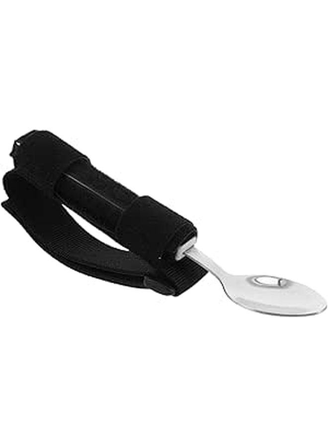 Adaptive Stainless Steel Feeding Spoon With Strap For Elderly - Image 1