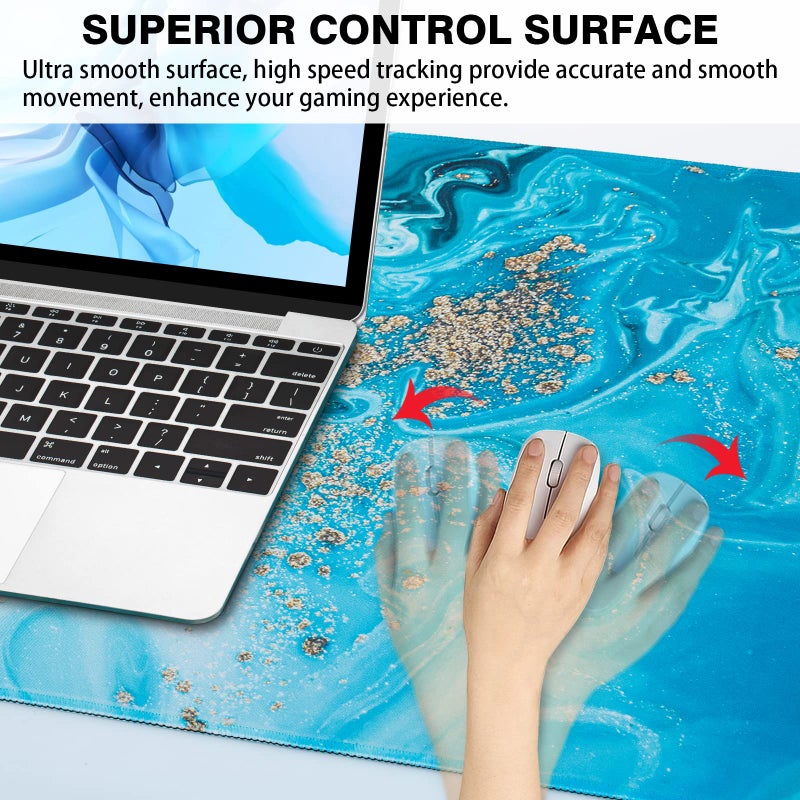 Canjoy Gaming Mouse Pad, Large Extended Mouse Pad Big Computer Mousepad for Home Office Gaming Work 31.5x15.7inch - Image 5