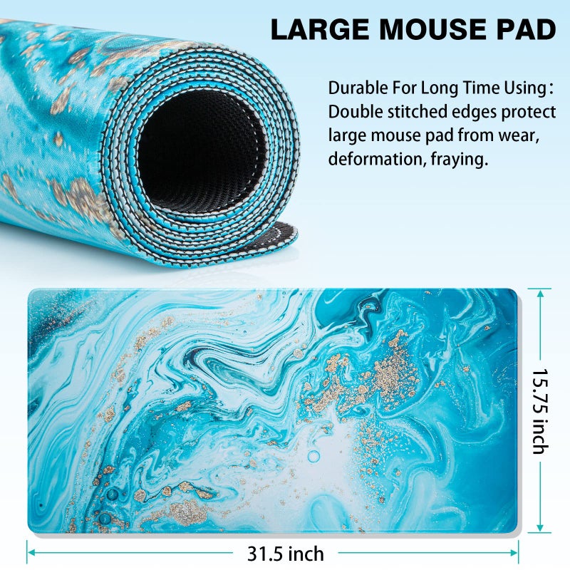 Canjoy Gaming Mouse Pad, Large Extended Mouse Pad Big Computer Mousepad for Home Office Gaming Work 31.5x15.7inch - Image 2