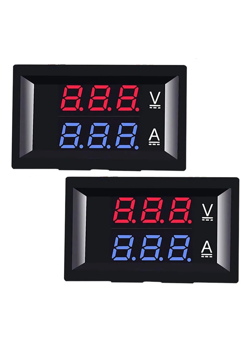 2 وحدات من جهاز قياس الجهد الرقمي 0-100V نطاق الجهد 10A نطاق الحالي - Image 1