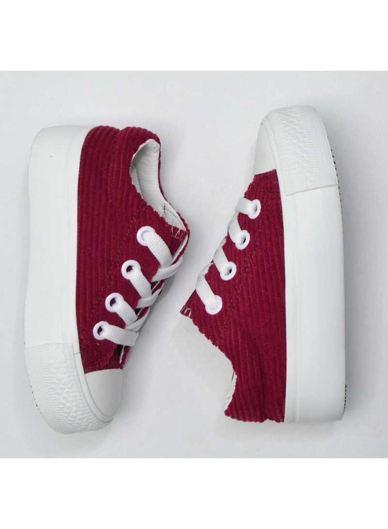 Kids' canvas lace-up shose, comfortable for sports and boys - Image 4