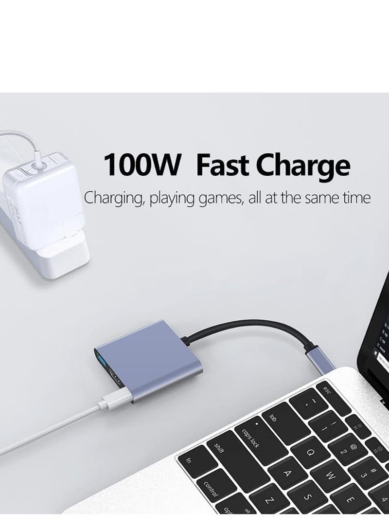 USB hub 3.0 for Type-c Port,3 in 1 Adapter for pc Accessories with USB-C 4K HDMI SD/TF Ethernet,Dock Station for Tablet PC Phone,Compatible with HP Dell Lenovo Galaxy Surface Thinkpad iPad iPhone Mac - Image 3