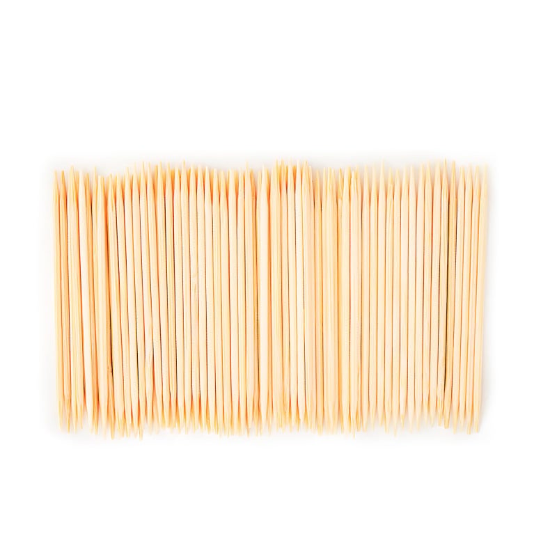 HOPELF Bamboo Toothpicks for Teeth Cleaning, Appetizer, Olive, Barbecue, Fruit, Double-Points Wooden Toothpick.2400 Count - Image 1