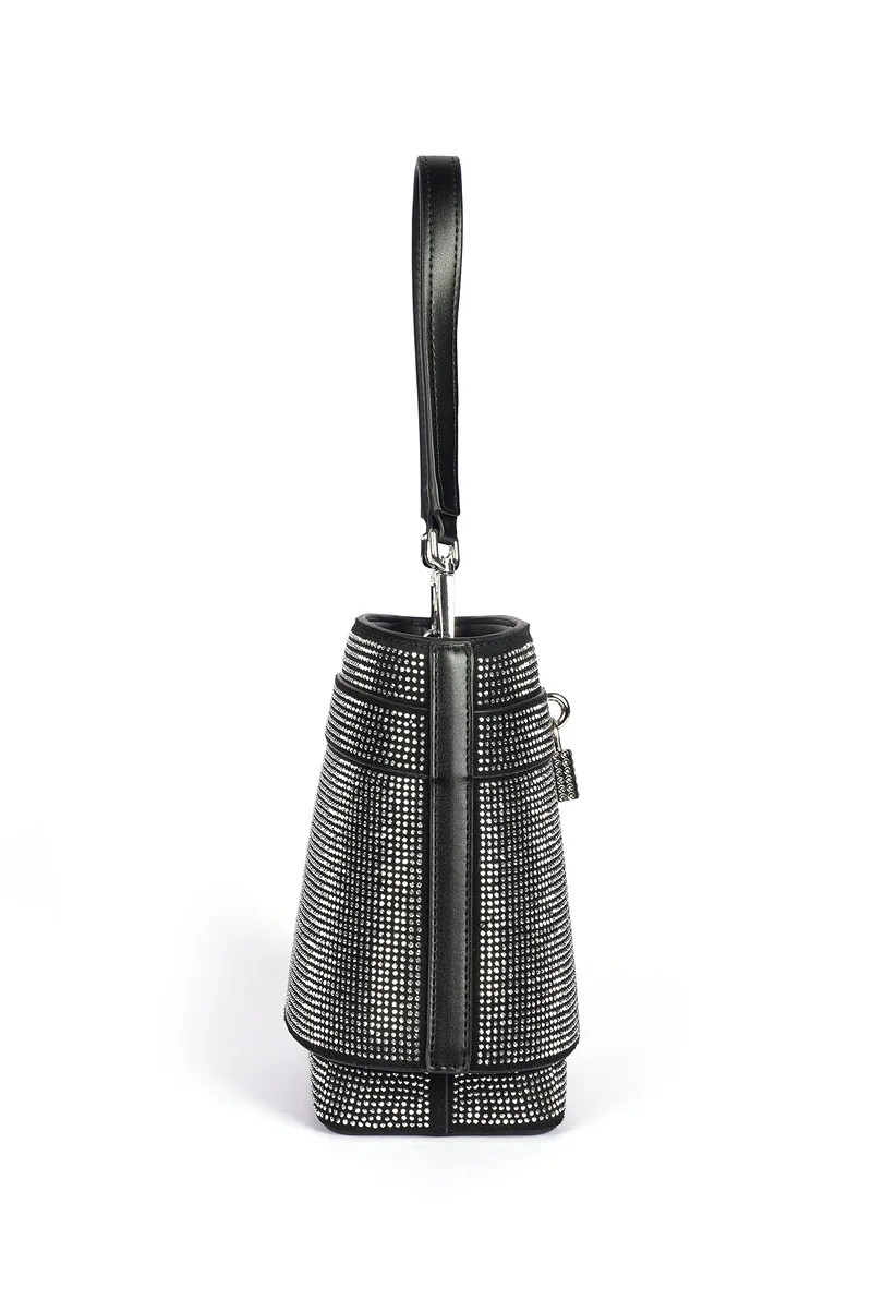 Cuple Studded trapezoidal shape handbag