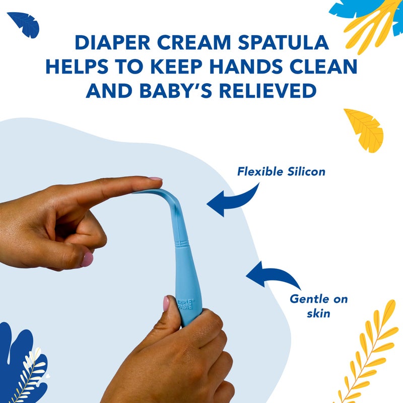 Triple Paste Diaper Rash Cream for Baby & Baby Spatula Bundle - 16 oz Zinc Oxide Ointment and Spatula Treatment, Soothe and Prevent Rash with a Pediatrician-Recommended Hypoallergenic Formula - Image 3