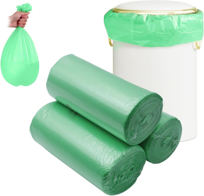 Maykela Garbage Bags Disposable Trash Bags [45 * 50cm]Trash Bin Bags Bin Liners Plastic Trash Bags Plastic Bags for Home Kitchen Roll Bedroom Living Room Office (Green 150 Pcs, 45 * 50CM) - Image 1