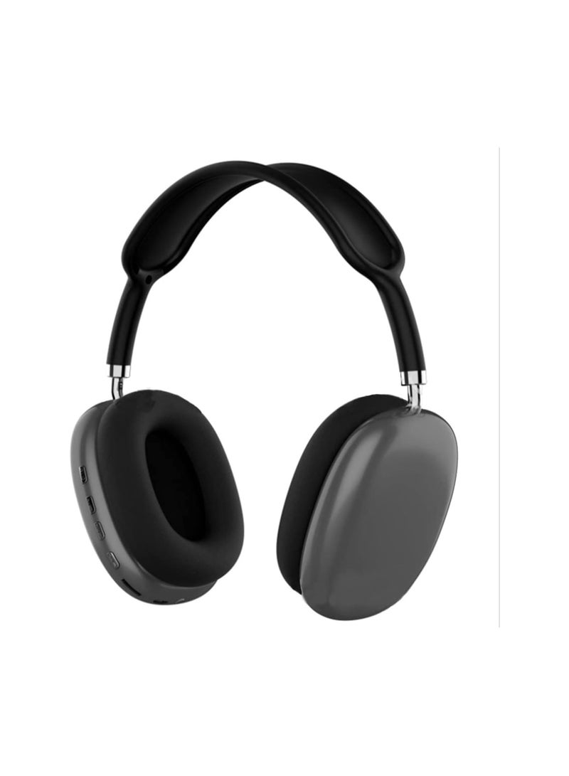 P9 P9 Wireless Bluetooth Headphones Over Ear Stereo Music Headphones Gaming Headset - Supports Mircoro TF for Laptop/Mobile Phone/PC (BLACK)  - Image 1
