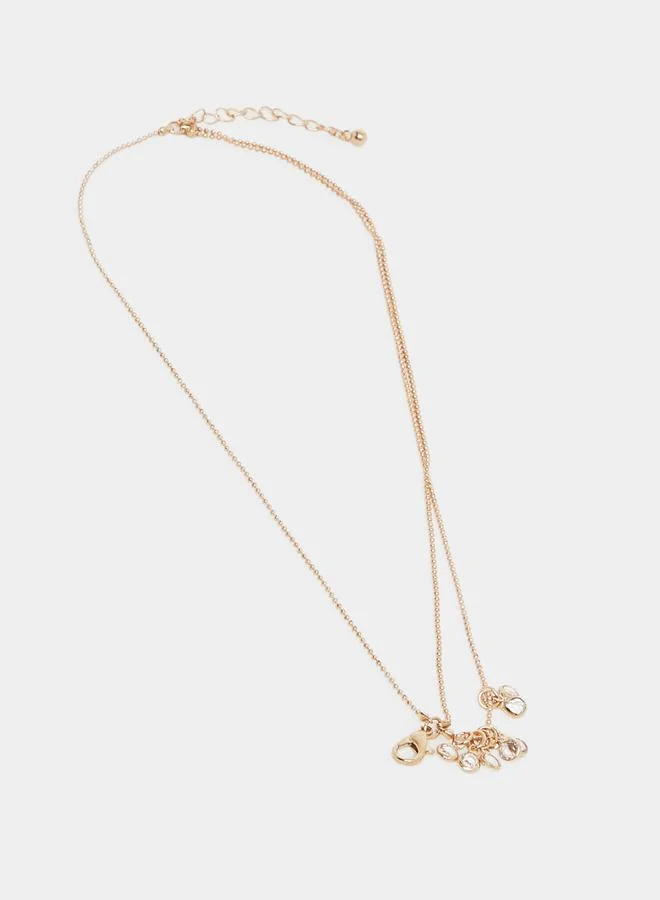 Styli Dew Drops Chain Layered Anklet