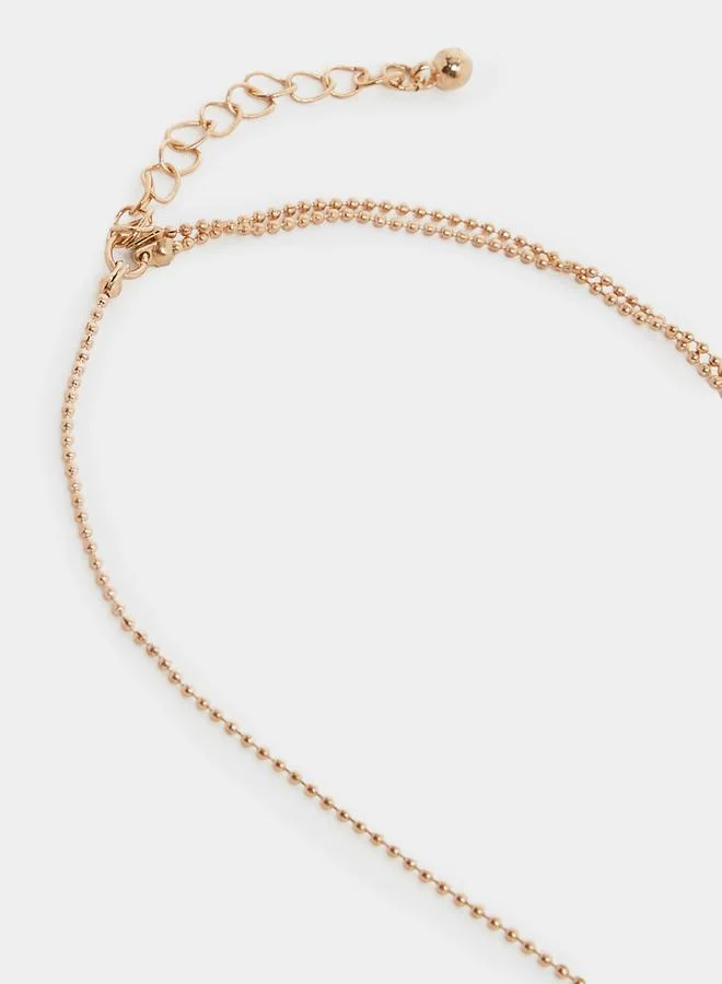 Styli Dew Drops Chain Layered Anklet
