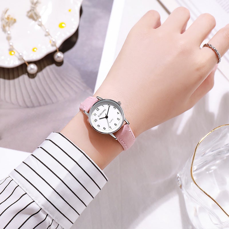 Shunshimei SL68 Quartz Watch for Women with Leather Strap and Calendar - Image 3