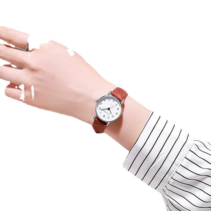 Shunshimei SL68 Quartz Watch for Women with Leather Strap and Calendar - Image 5