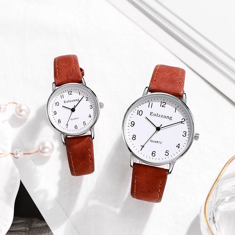 Shunshimei SL68 Quartz Watch for Women with Leather Strap and Calendar - Image 2