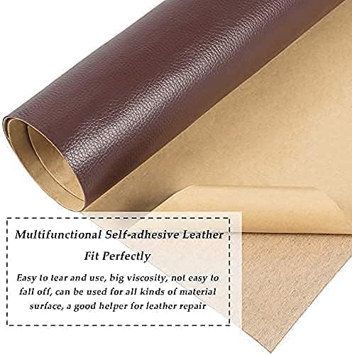 RuvAm RuvAm Leather Repair Patch Durable Self Adhesive Backing Vinyl and Repair Kit for Couches Car Seats Belts Handbags Furniture Sofa  - Image 3