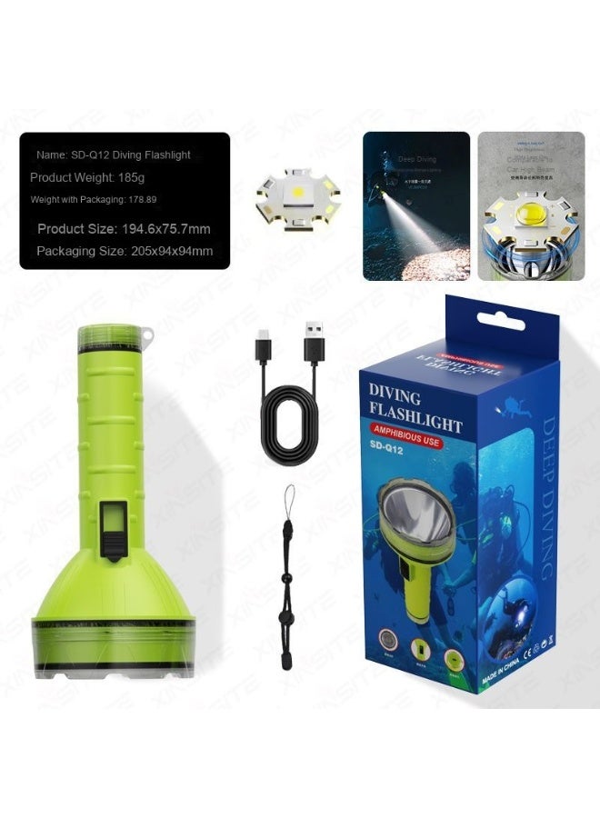 NIBEMINENT Diving Flashlight - Multi-functional High-Intensity Emergency Light