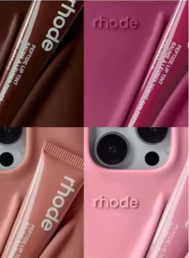 rhode iPhone 16 Pro Max Silicone Case Lip Holder for Cell Phone, Lip Gloss Adhesive Sleeve for Phone, Lip Holder Stick-on Phone Case, Back Stick On Holder for iPhone Phones (PURPLE) - Image 3