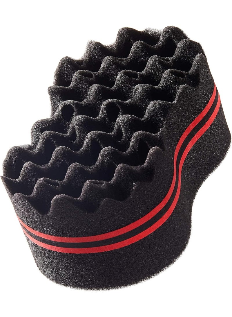 Jumbo Double-Sided Sponge, Black Foam with Grip Holes - Image 1