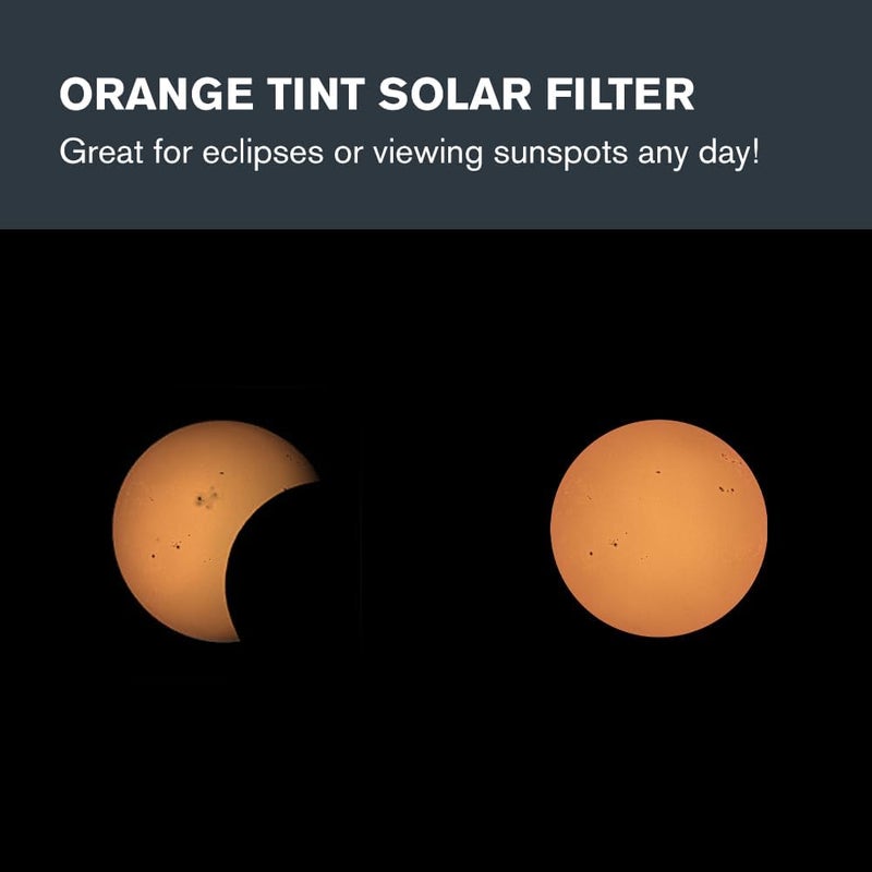 سلسترون فلتر تلسكوبي من سيليسترون EclipSmart Safe Solar Eclipse يتوافق مع معايير ISO 12312-2:2015(E)؛ يعمل مع تلسكوبات نوع شميدت-كاسيغران (Schmidt-Cassegrain) أو إيدج إتش دي (EdgeHD)؛ يساعد في مراقبة الكسوفات الشمسية وبقع الشمس. - Image 5