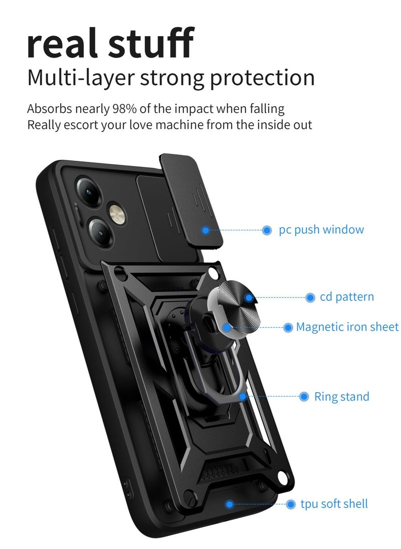 TEAM LUXURY - Protective Case Cover For Motorola Moto G14 4G Black - Image 1