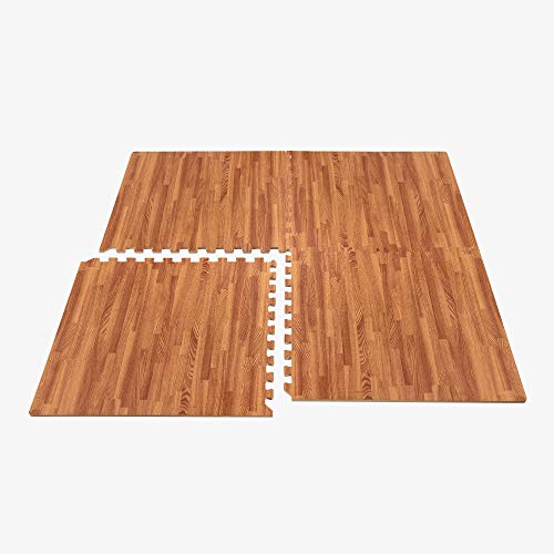 We Sell Mats FOREST FLOOR 3/8 Inch Thick Printed Foam Tiles, Premium Wood Grain Interlocking Foam Floor Mats, Anti-Fatigue Flooring, 24 in x 24 in, 24 Square Feet (6 Tiles) (FF24-10M) - Image 5