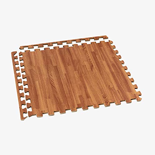 We Sell Mats FOREST FLOOR 3/8 Inch Thick Printed Foam Tiles, Premium Wood Grain Interlocking Foam Floor Mats, Anti-Fatigue Flooring, 24 in x 24 in, 24 Square Feet (6 Tiles) (FF24-10M) - Image 4