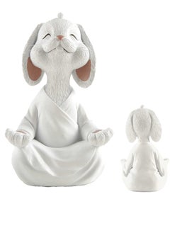 Excefore 1 Piece of Rabbit Figure Meditation Yoga Series Home Decoration  - Image 1