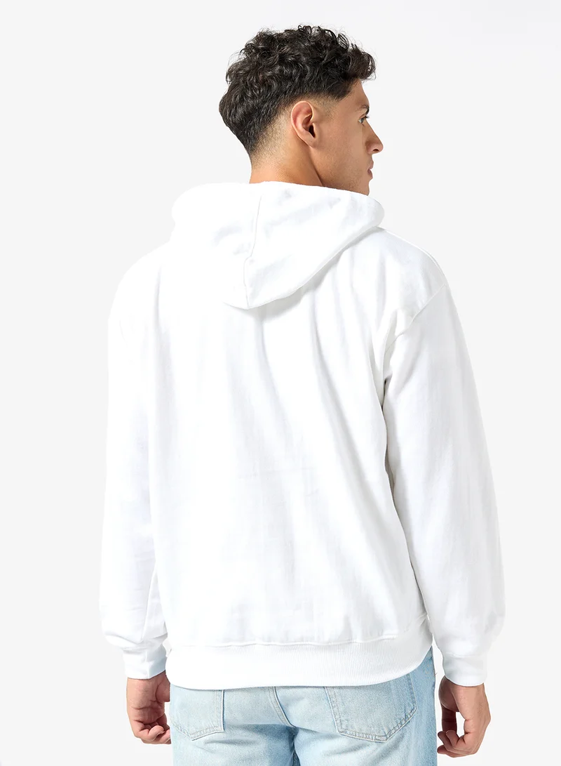 Seventy Five Basics Graphic Print Hoodie