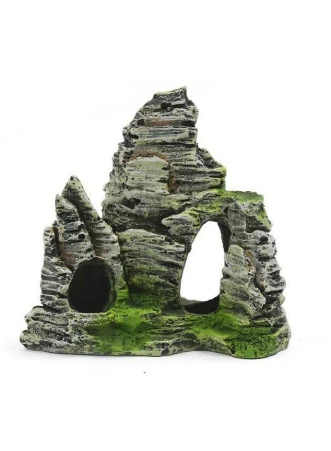 Mountain View Aquarium Rockery Hiding Cave Tree Fish Tank Ornament Decoration - Image 1