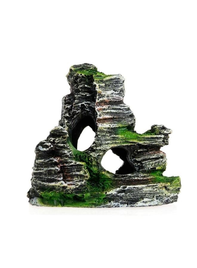 زينة حوض أسماك صخرية على شكل كهف مخفي وشجرة - النوع أ والنوع ب - 10.5 × 10.5 × 5 - Image 2