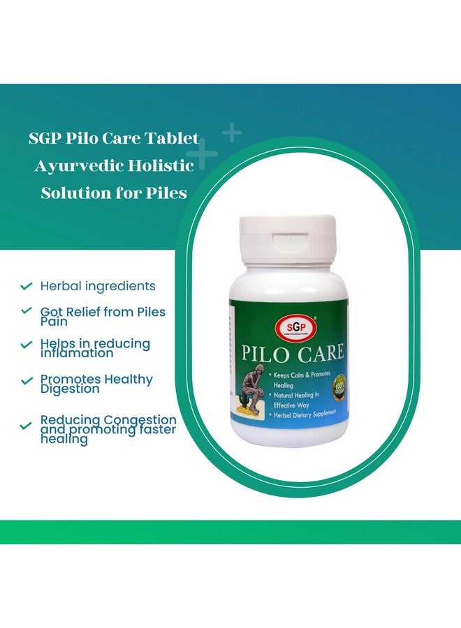 SGP Pilo Care Tablet Ayurvedic Solution Manage Piles Problem 60 Tablets - Image 4