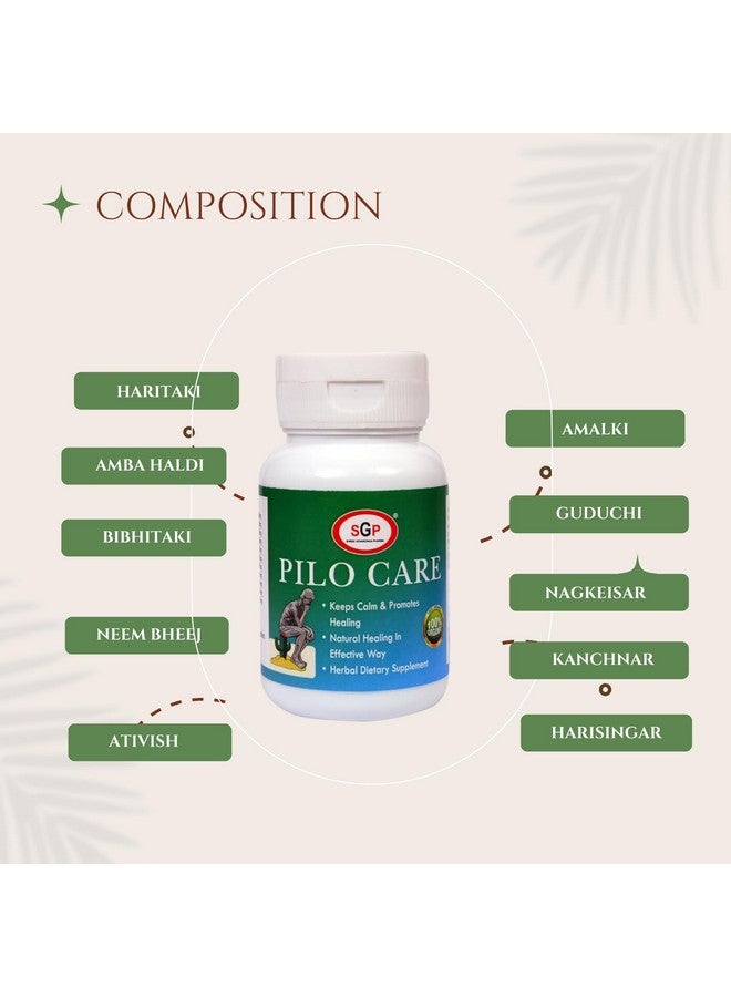 SGP Pilo Care Tablet Ayurvedic Solution Manage Piles Problem 60 Tablets - Image 5