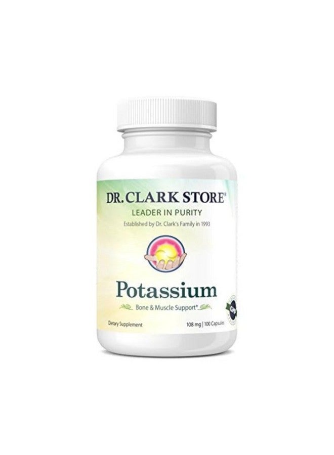 Dr Clark Store Dr. Clark Store Potassium - 85mg, 100 Capsules, Supports Heart Health & Promotes Healthy Kidneys - Image 1